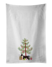 NEW American Staffordshire Terrier Christmas Tree Kitchen Towel Set of 2 White Dish Towels Decorative Bathroom Hand towel for Hand, Face, Hair, Y