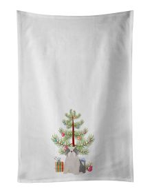 NEW Odis Odessa Domestic Ideal Dog Christmas Tree Kitchen Towel Set of 2 White Dish Towels Decorative Bathroom Hand towel for Hand, Face, Hair, Y