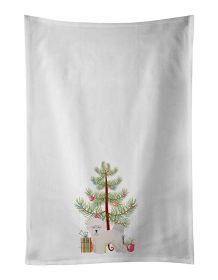 NEW Bichon Frise Christmas Tree Kitchen Towel Set of 2 White Dish Towels Decorative Bathroom Hand towel for Hand, Face, Hair, Yoga, Tea, Dishclot